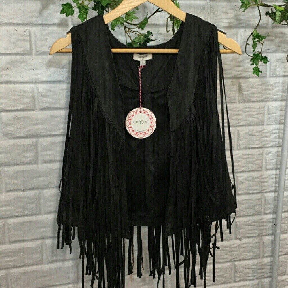 STEAL: Umgee Faux Suede Fringe Vest